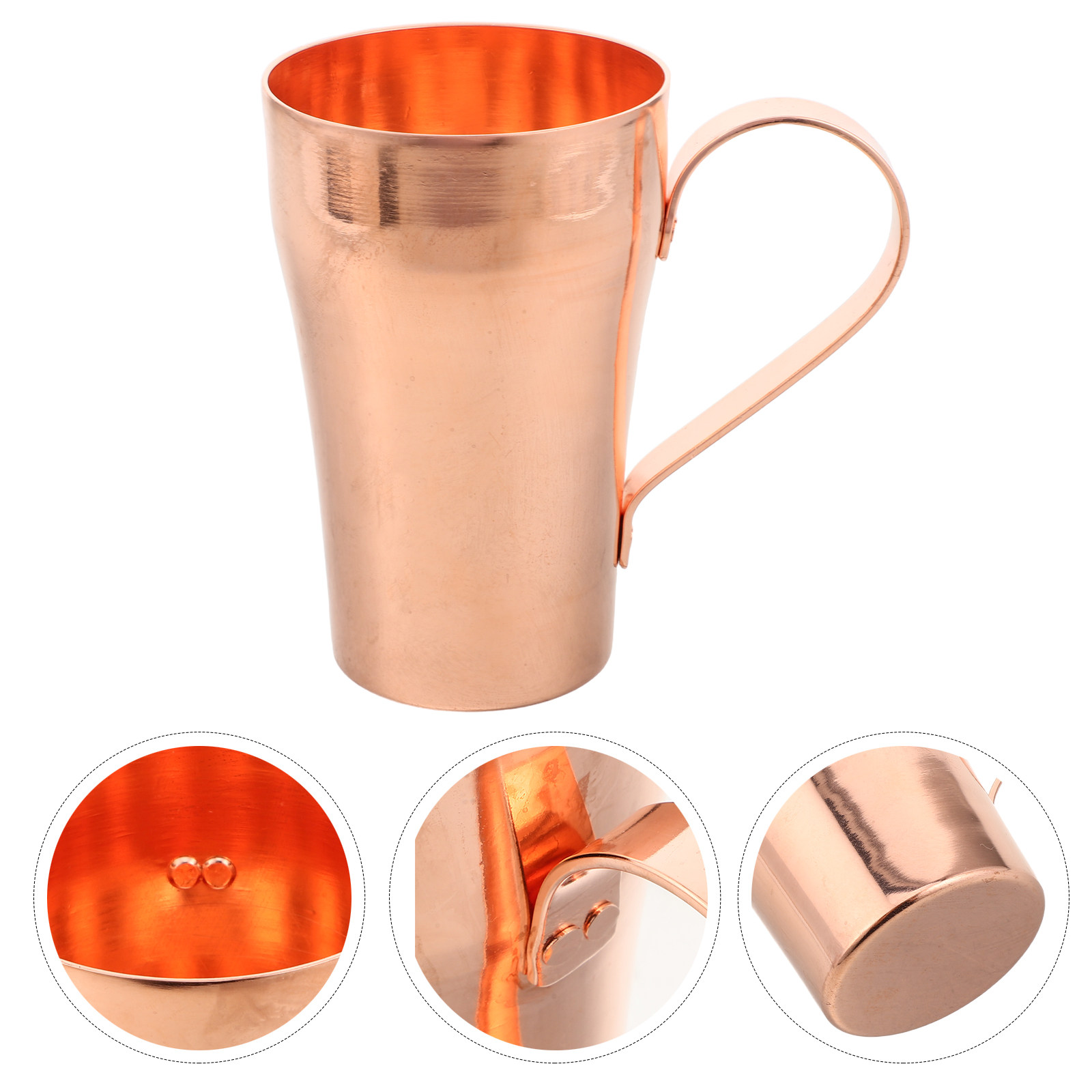 Health Wellness Gifts For Men - Tazza in Rame Puro Martellata a