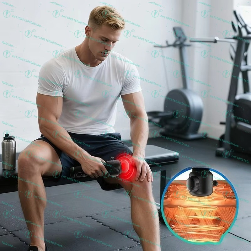 Massage Gun Deep Tissue - Massaggiatore Professionale a 4 Testine con