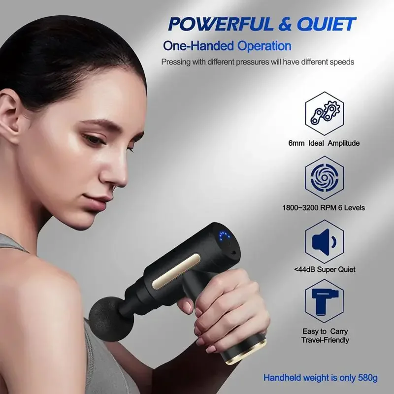 2024 portatile fascia pistola  - Massage Gun Deep Tissue recensione e prezzo